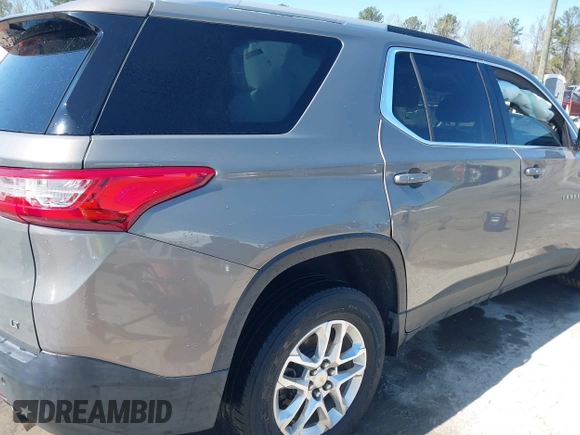 2018 Chevrolet Traverse LT Cloth z VIN 1GNEVGKW4JJ281837, wystawiony jako IAAI lot #41919081 z przebiegiem 91 496 mil mil oraz . Historia ofert i sprzedaży dostępna na DreamBid. Obrazek 6.