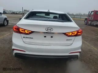 2018 Hyundai Elantra Sport with VIN KMHD04LB0JU456155, listed as a Copart auction lot 85654664 with 62,608 mi miles and Salvage Title. Bid and sale history available at carsss.com. Image 6.