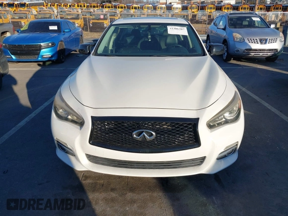 2014 Infiniti Q50 Hybrid Sport with VIN JN1AV7AP5EM690406, listed as a IAAI auction lot 41306387 with 143,309 mi miles and . Bid and sale history available at DreamBid. Image 6.