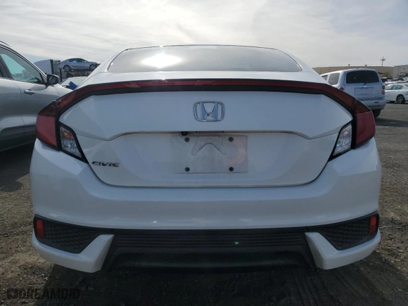 2017 Honda Civic Coupe LX-P with VIN 2HGFC4B0XHH311322, listed as a Copart auction lot 87868065 with 84,807 mi miles and Salvage Title. Bid and sale history available at carsss.com. Image 6.