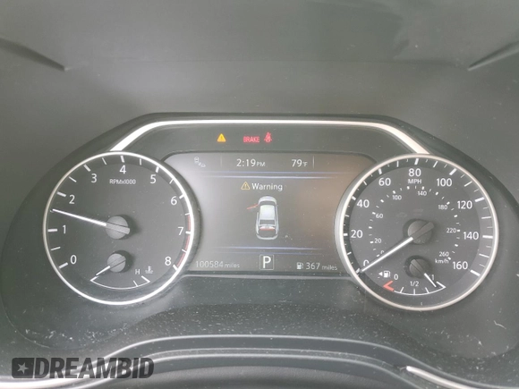 2017 Nissan Maxima SL with VIN 1N4AA6AP6HC403786, listed as a Copart auction lot 56538795 with 100,584 mi miles and Salvage title. Bid and sale history available at DreamBid. Image 9.