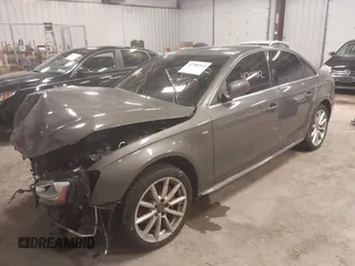 2014 Audi A4 Premium Plus with VIN WAUFFAFL1EN004940, listed as a IAAI auction lot 41706912 with 72,527 mi miles. Bid and sale history available at carsss.com. Image 2.