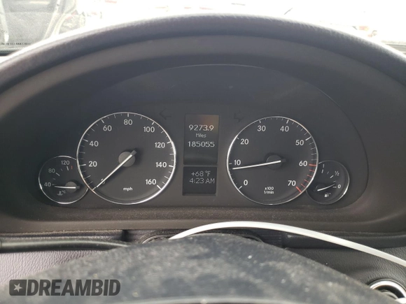 2005 Mercedes-Benz C 320 with VIN WDBRF64J75F631696, listed as a Copart auction lot 72349934 with 185,055 mi miles and Salvage Title. Bid and sale history available at DreamBid. Image 9.