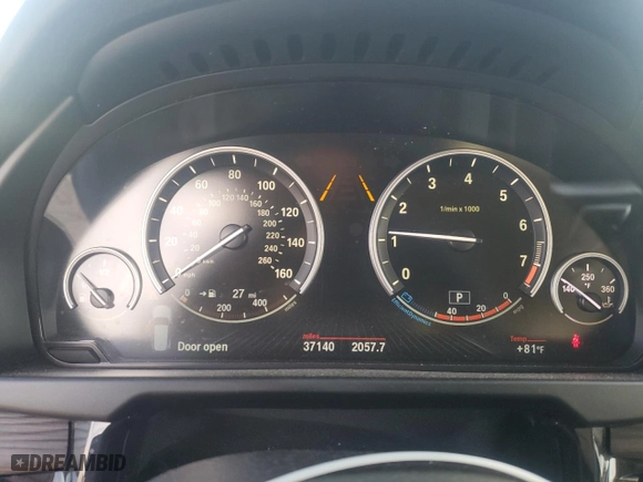 2016 BMW X5 xDrive35i with VIN 5UXKR0C51G0S90179, listed as a Copart auction lot 75849494 with 37,140 mi miles and Salvage Title. Bid and sale history available at carsss.com. Image 9.