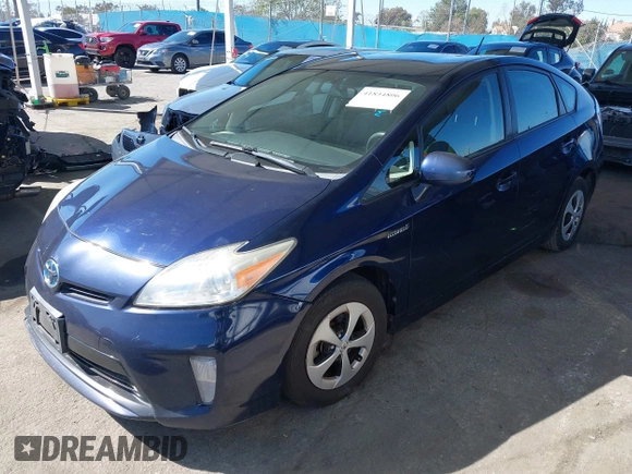2013 Toyota Prius One with VIN JTDKN3DU8D1689407, listed as a IAAI auction lot 41834806 with 178,826 mi miles and . Bid and sale history available at DreamBid. Image 2.