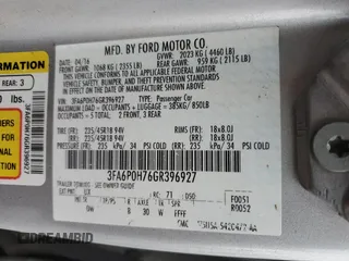 2016 Ford Fusion SE with VIN 3FA6P0H76GR396927, listed as a Copart auction lot 45059165 with 96,099 mi miles and Salvage Title. Bid and sale history available at carsss.com. Image 14.