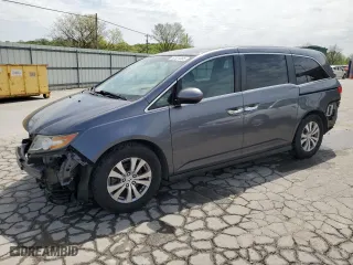 2016 Honda Odyssey SE with VIN 5FNRL5H38GB078189, listed as a Copart auction lot 52321365 with 94,662 mi miles and Salvage Title. Bid and sale history available at carsss.com. Image 1.