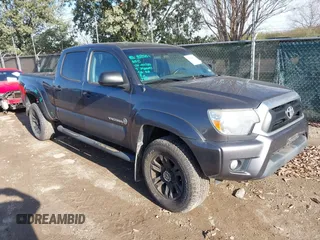 2015 Toyota Tacoma PreRunner with VIN 5TFKU4HNXFX007011, listed as a IAAI auction lot 41538171 with 91,946 mi miles and . Bid and sale history available at DreamBid. Image 1.