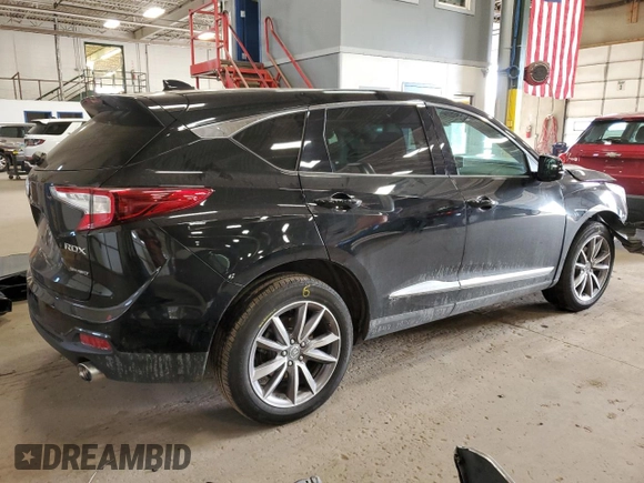 2021 Acura RDX w/Technology Package with VIN 5J8TC2H54ML039812, listed as a Copart auction lot 88074125 with 0 mi miles and Salvage Title. Bid and sale history available at carsss.com. Image 3.