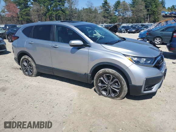 2020 Honda CR-V EX with VIN 2HKRW2H56LH621512, listed as a Copart auction lot 54321615 with 117,713 mi miles and Salvage Title. Bid and sale history available at DreamBid. Image 4.