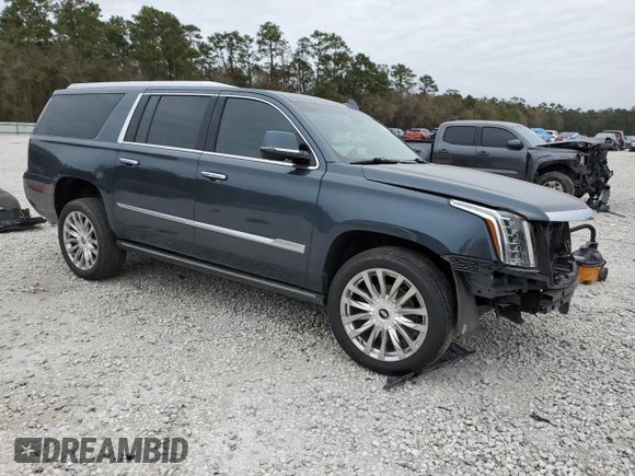 2019 Cadillac Escalade ESV Premium Luxury z VIN 1GYS3JKJ9KR355933, wystawiony jako Copart lot #88792285 z przebiegiem 109 272 mil mil oraz Czysty tytuł • Clean title. Historia ofert i sprzedaży dostępna na DreamBid. Obrazek 4.