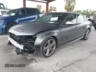 2014 Audi S4 Premium Plus with VIN WAUBGAFL6EA045163, listed as a IAAI auction lot 41987383 with 64,495 mi miles. Bid and sale history available at carsss.com. Image 2.