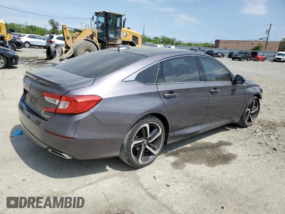 2019 Honda Accord Sport with VIN 1HGCV1F38KA099543, listed as a Copart auction lot 54767525 with 51,010 mi miles and Salvage Title. Bid and sale history available at DreamBid. Image 3.