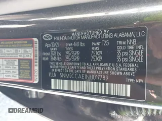 2022 Hyundai Tucson SEL с VIN 5NMJCCAE1NH017789, выставлен на аукционе IAAI как лот 42246746 с пробегом 50 758 миль миль и . История ставок и продаж доступна на DreamBid. Изображение 9.