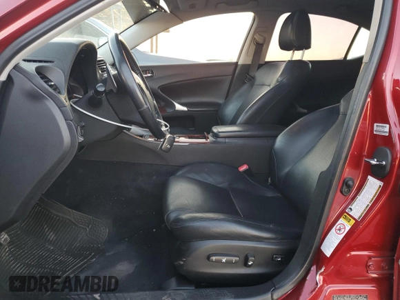 2008 Lexus IS 250 with VIN JTHCK262X82027460, listed as a Copart auction lot 54440545 with 184,189 mi miles and Salvage title. Bid and sale history available at DreamBid. Image 7.
