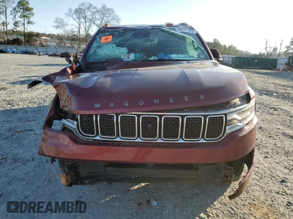 2022 Jeep Grand Wagoneer with VIN 1C4SJUAT7NS217837, listed as a Copart auction lot 44612125 with 29,191 mi miles and Salvage title. Bid and sale history available at DreamBid. Image 5.