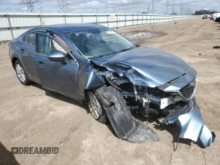 2015 Mazda 6 i Sport with VIN JM1GJ1U64F1163382, listed as a Copart auction lot 53110995 with 90,326 mi miles and Salvage Title. Bid and sale history available at DreamBid. Image 4.