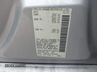 2014 Nissan Altima S with VIN 1N4AL3AP2EN257072, listed as a IAAI auction lot 42067633 with 107,446 mi miles and . Bid and sale history available at DreamBid. Image 9.