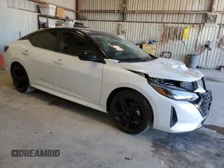2024 Nissan Sentra SR with VIN 3N1AB8DV7RY341467, listed as a Copart auction lot 43275875 with 9,577 mi miles and Salvage title. Bid and sale history available at DreamBid. Image 4.