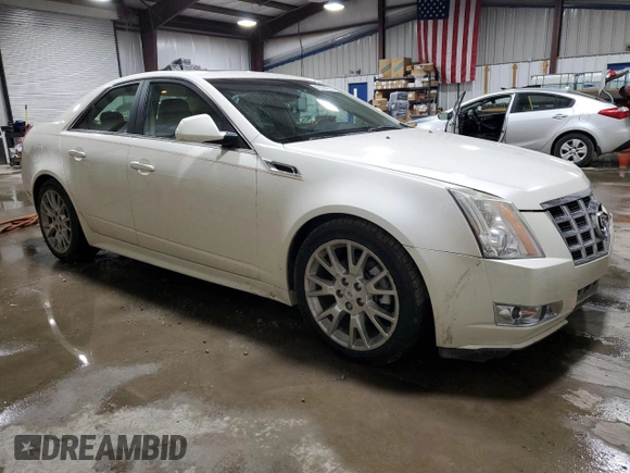2012 Cadillac CTS Premium with VIN 1G6DS5E35C0120346, listed as a Copart auction lot 43354535 with 121,196 mi miles and Salvage Title. Bid and sale history available at DreamBid. Image 4.