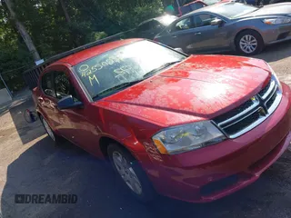 2014 Dodge Avenger SE with VIN 1C3CDZAB0EN189866, listed as a IAAI auction lot 42550232 with 90,921 mi miles and . Bid and sale history available at DreamBid. Image 1.