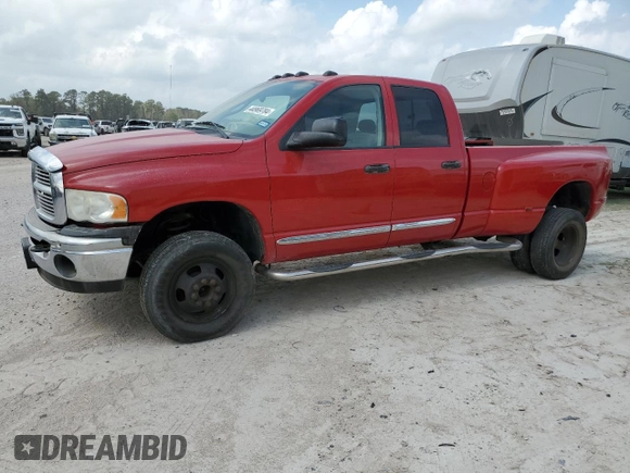 2005 Dodge Ram 3500 SLT with VIN 3D7MS48C25G862565, listed as a Copart auction lot 44969784 with 115,966 mi miles and Salvage Title. Bid and sale history available at carsss.com. Image 1.