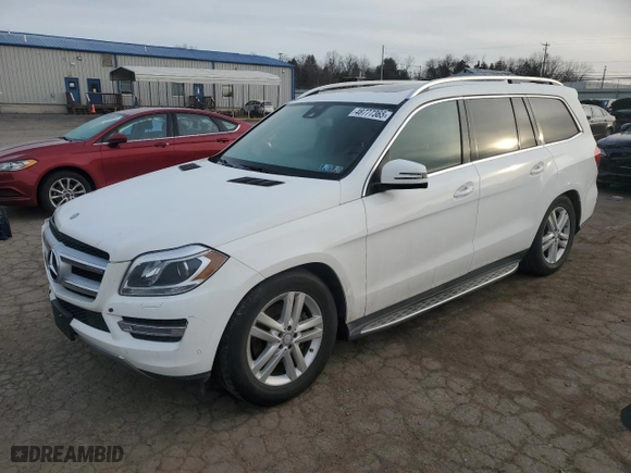 2014 Mercedes-Benz GL-Class GL 450 with VIN 4JGDF7CE9EA419655, listed as a Copart auction lot 48777365 with 147,772 mi miles and Salvage Title. Bid and sale history available at carsss.com. Image 1.