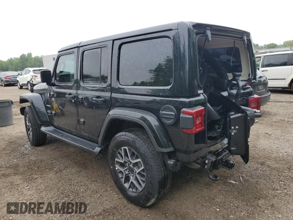 2024 Jeep Wrangler Sahara with VIN 1C4PJXEG5RW345092, listed as a Copart auction lot 59493845 with 669 mi miles and Clean title. Bid and sale history available at DreamBid. Image 2.