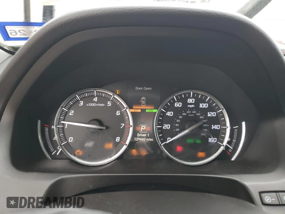 2018 Acura TLX Technology with VIN 19UUB1F56JA005169, listed as a Copart auction lot 51704375 with 129,442 mi miles and Salvage Title. Bid and sale history available at DreamBid. Image 9.