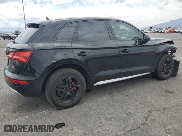 2018 Audi Q5 Premium with VIN WA1ANAFY9J2105578, listed as a Copart auction lot 55483725 with 82,141 mi miles and Salvage title. Bid and sale history available at DreamBid. Image 3.
