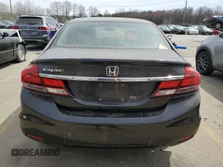 2014 Honda Civic EX-L with VIN 2HGFB2F97EH505110, listed as a Copart auction lot 50043125 with 158,127 mi miles and Salvage Title. Bid and sale history available at DreamBid. Image 6.