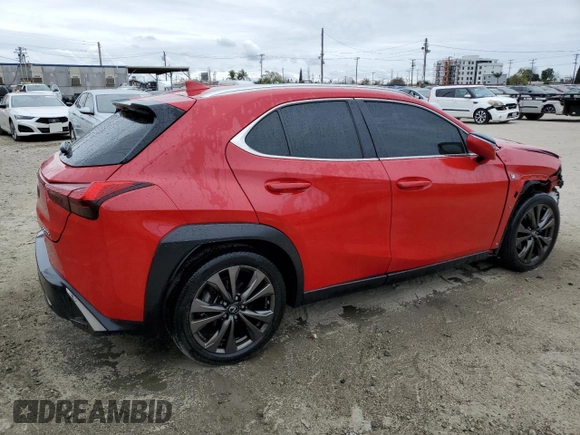 2019 Lexus UX 250h with VIN JTHU9JBH6K2018718, listed as a Copart auction lot 53734775 with 72,151 mi miles and Salvage title. Bid and sale history available at DreamBid. Image 3.