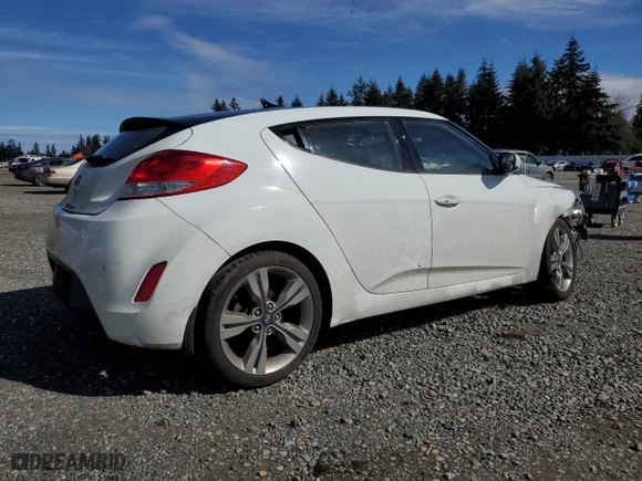 2013 Hyundai Veloster w/Black Int with VIN KMHTC6AD6DU103295, listed as a Copart auction lot 50977565 with 163,653 mi miles and Salvage Title. Bid and sale history available at carsss.com. Image 3.