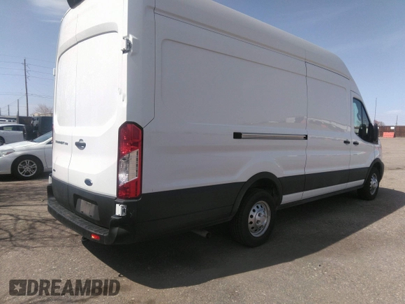 2023 Ford Transit Cargo with VIN 1FTBR3U80PKA69432, listed as a IAAI auction lot 41939700 with 48,158 mi miles and . Bid and sale history available at DreamBid. Image 4.