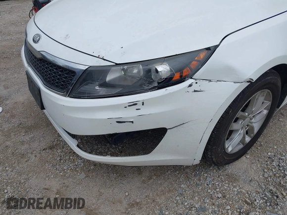2013 Kia Optima LX with VIN KNAGM4A76D5379047, listed as a IAAI auction lot 41973373 with 135,454 mi miles. Bid and sale history available at carsss.com. Image 12.