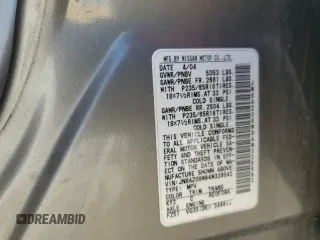 2004 Nissan Murano SE z VIN JN8AZ08W94W328592, wystawiony jako Copart lot #56763755 z przebiegiem 155 771 mil mil oraz Tytuł czysty. Historia ofert i sprzedaży dostępna na DreamBid. Obrazek 13.
