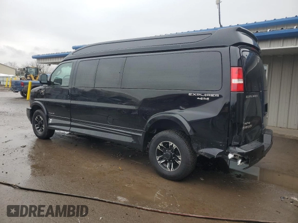 2018 GMC Savana Cargo Van with VIN 1GTW7BFG5J1160683, listed as a Copart auction lot 53020075 with 81,359 mi miles and Salvage Title. Bid and sale history available at carsss.com. Image 2.