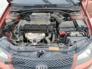 2009 Kia Spectra SX with VIN KNAFE221095026589, listed as a Copart auction lot 45005514 with 203,779 mi miles and Salvage Title. Bid and sale history available at carsss.com. Image 12.