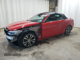 2017 BMW 2 Series 230i with VIN WBA2K9C54HV647236, listed as a Copart auction lot 87406564 with 96,182 mi miles and Salvage Title. Bid and sale history available at carsss.com. Image 1.