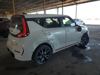 2021 Kia Soul Turbo with VIN KNDJ53AF0M7742468, listed as a Copart auction lot 76140414 with 49,340 mi miles and Salvage Title. Bid and sale history available at DreamBid. Image 3.