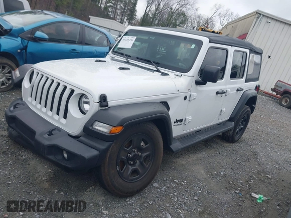 2022 Jeep Wrangler Unlimited Willys Sport with VIN 1C4HJXDN1NW175134, listed as a IAAI auction lot 41615254 with 28,762 mi miles and . Bid and sale history available at DreamBid. Image 17.
