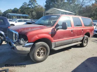 2001 Ford Excursion XLT with VIN 1FMNU41S91EB00633, listed as a Copart auction lot 82747134 with 334,564 mi miles and Salvage Title. Bid and sale history available at DreamBid. Image 1.
