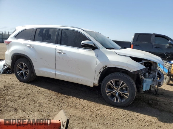 2016 Toyota Highlander XLE z VIN 5TDJKRFH4GS246539, wystawiony jako Copart lot #56583125 z przebiegiem 158 537 mil mil oraz Szkoda całkowita • Salvage title. Historia ofert i sprzedaży dostępna na DreamBid. Obrazek 4.