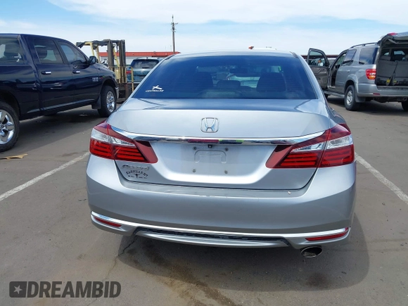 2017 Honda Accord Sedan LX with VIN 1HGCR2F36HA179989, listed as a IAAI auction lot 42088773 with 161,424 mi miles. Bid and sale history available at carsss.com. Image 16.