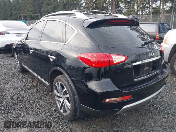 2017 Infiniti QX50 with VIN JN1BJ0RP2HM384036, listed as a IAAI auction lot 41422304 with 89,843 mi miles. Bid and sale history available at carsss.com. Image 3.