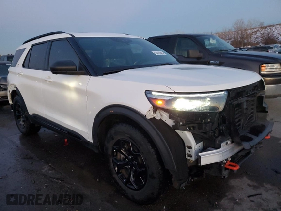 2022 Ford Explorer Timberline with VIN 1FMSK8JH8NGB83731, listed as a Copart auction lot 43010945 with 19,051 mi miles and Salvage Title. Bid and sale history available at carsss.com. Image 4.
