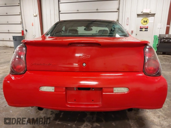 2004 Chevrolet Monte Carlo SS with VIN 2G1WX12K249401015, listed as a IAAI auction lot 42557480 with 135,389 mi miles and . Bid and sale history available at DreamBid. Image 16.