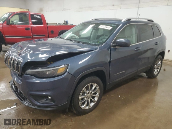2021 Jeep Cherokee Latitude Lux with VIN 1C4PJMMX3MD170958, listed as a Copart auction lot 87435444 with 92,976 mi miles and Non Repairable. Bid and sale history available at carsss.com. Image 1.