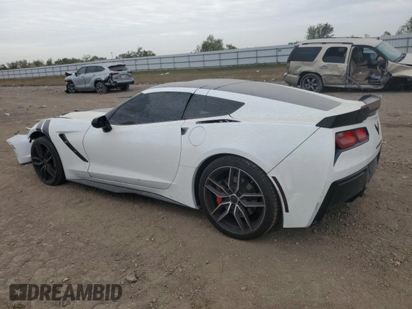 2014 Chevrolet Corvette Z51 1LT z VIN 1G1YH2D77E5102297, wystawiony jako Copart lot #82313414 z przebiegiem 44 124 mil mil oraz Szkoda całkowita • Salvage title. Historia ofert i sprzedaży dostępna na DreamBid. Obrazek 2.