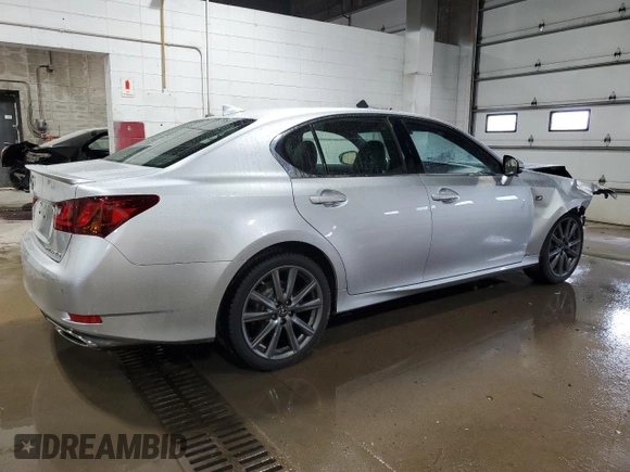 2015 Lexus GS 350 with VIN JTHCE1BL4FA007594, listed as a Copart auction lot 57334375 with 104,577 mi miles and Salvage title. Bid and sale history available at DreamBid. Image 3.